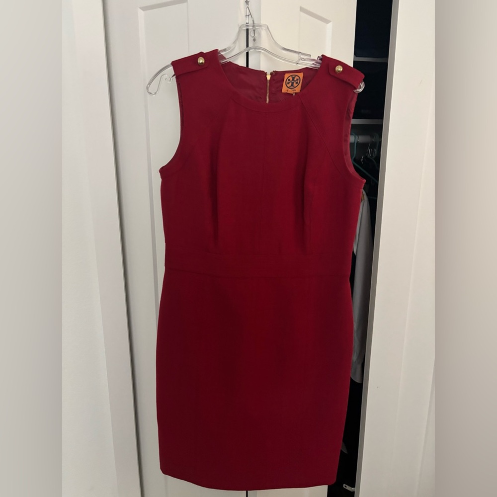 Tory Burch Rich Red Midi Dress